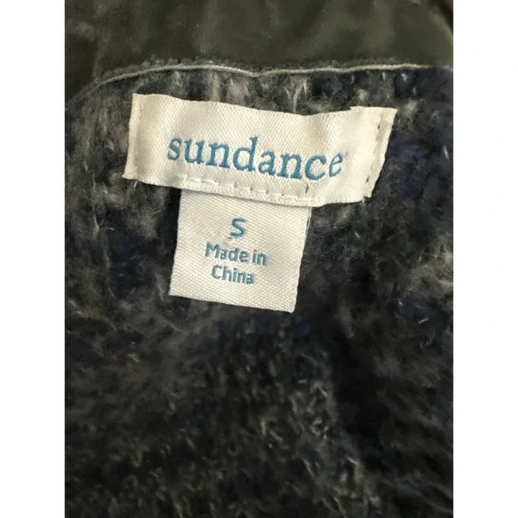 *Flawed Sundance Long Cardigan Sweater Space Dye Duster Hooded Wool Blend Small - Picture 11 of 16